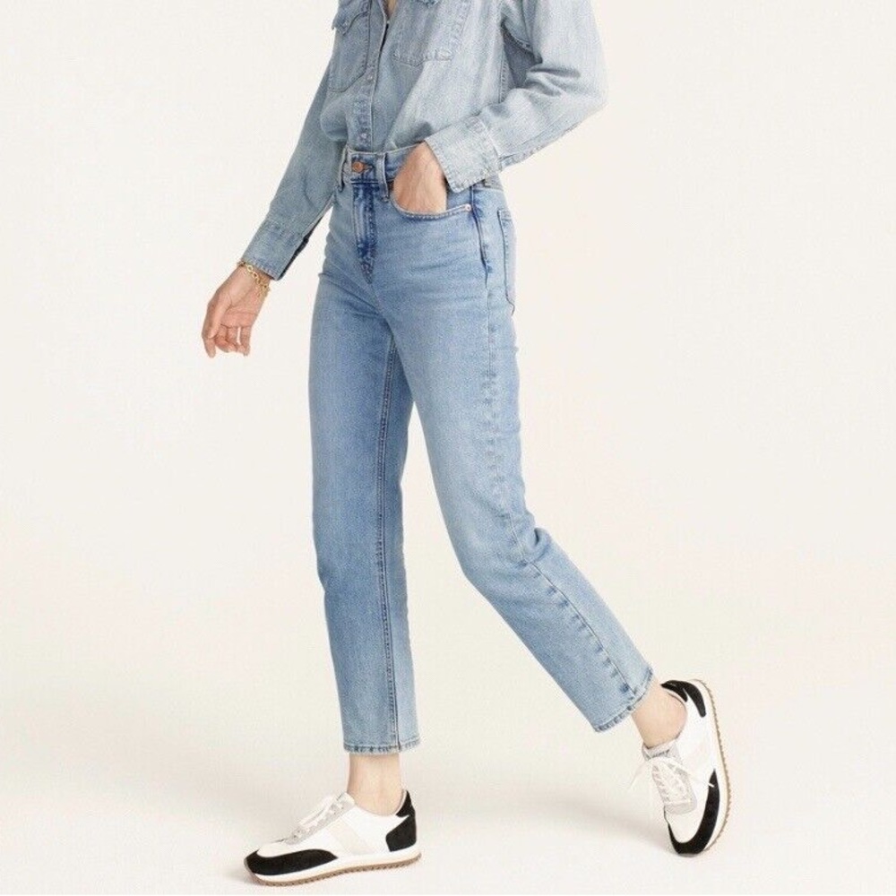 Jcrew High-rise '90s classic straight jean in Scuttle wash - 27